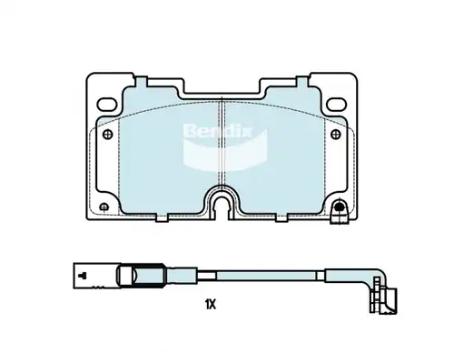 накладки Bendix DB2637 4WD