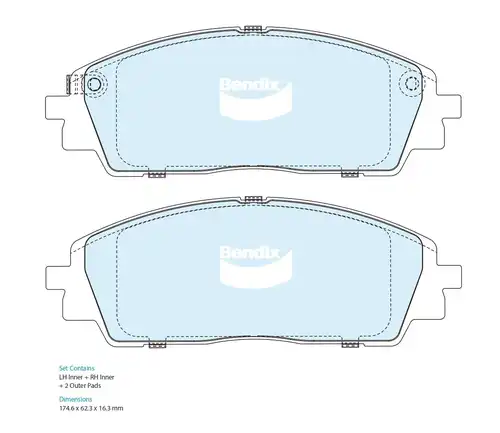 накладки Bendix DB2646 HD