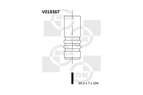 всмукателен клапан BGA V018367