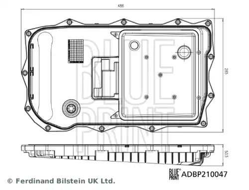 хидравличен филтър, автоматична предавателна кутия BLUE PRINT ADBP210047