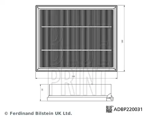 въздушен филтър BLUE PRINT ADBP220031