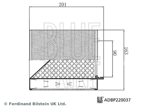 въздушен филтър BLUE PRINT ADBP220037