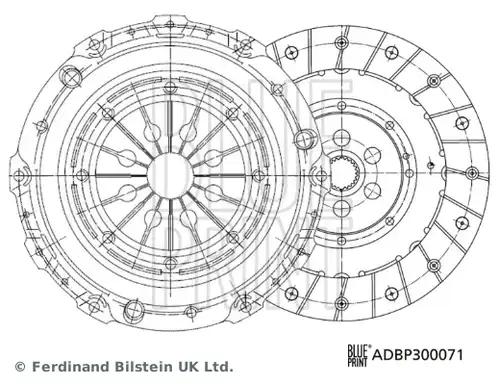 комплект съединител BLUE PRINT ADBP300071