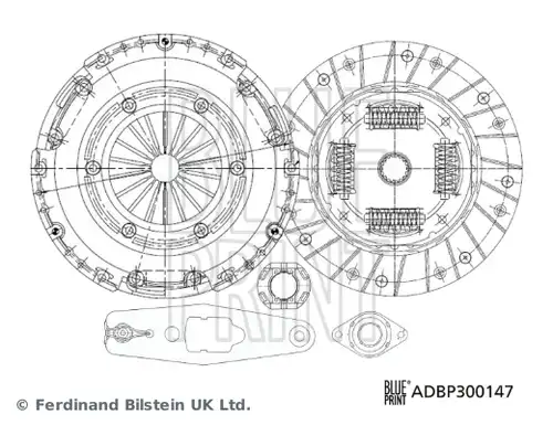 комплект съединител BLUE PRINT ADBP300174