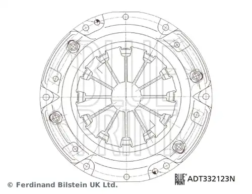 притискателен диск BLUE PRINT ADT332123N