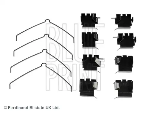 комплект принадлежности, дискови накладки BLUE PRINT ADT348607