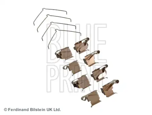 комплект принадлежности, дискови накладки BLUE PRINT ADT348612
