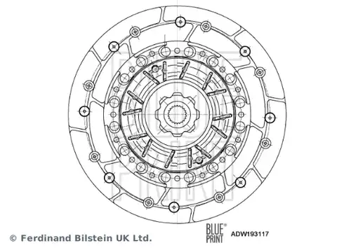 диск на съединителя BLUE PRINT ADW193117