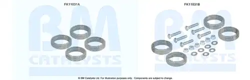 Монтажен комплект, DPF / FAP филтър BM CATALYSTS FK11031
