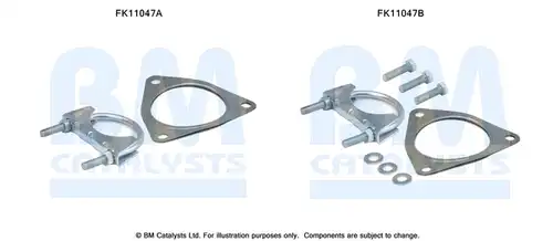 Монтажен комплект, DPF / FAP филтър BM CATALYSTS FK11047