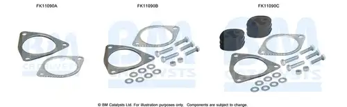 Монтажен комплект, DPF / FAP филтър BM CATALYSTS FK11090