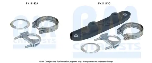 Монтажен комплект, DPF / FAP филтър BM CATALYSTS FK11143