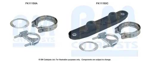 Монтажен комплект, DPF / FAP филтър BM CATALYSTS FK11150