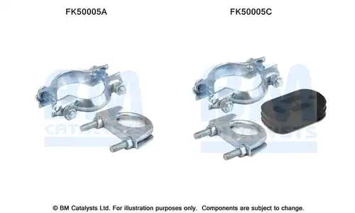 Монтажен комплект, изпускателна система BM CATALYSTS FK50005