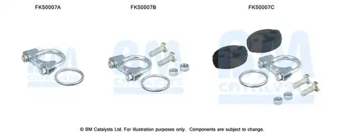 Монтажен комплект, изпускателна система BM CATALYSTS FK50007