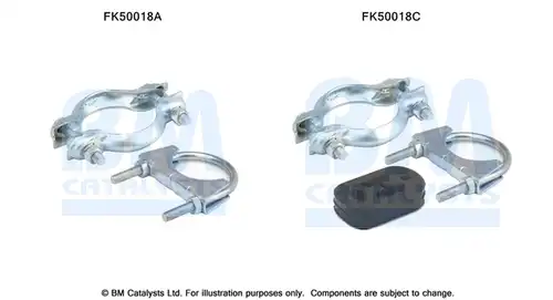 Монтажен комплект, изпускателна система BM CATALYSTS FK50018