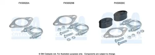 Монтажен комплект, изпускателна система BM CATALYSTS FK50020