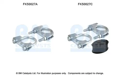 Монтажен комплект, изпускателна система BM CATALYSTS FK50027