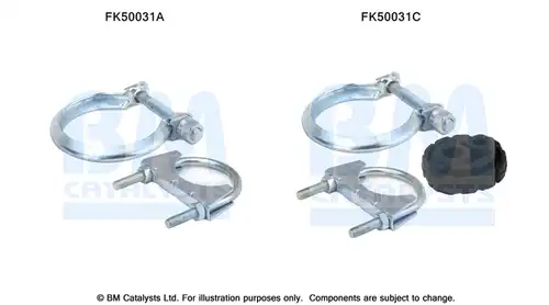 Монтажен комплект, изпускателна система BM CATALYSTS FK50031