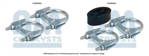 Монтажен комплект, изпускателна система BM CATALYSTS FK50049