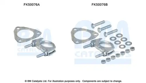 Монтажен комплект, изпускателна система BM CATALYSTS FK50076