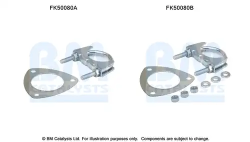 Монтажен комплект, изпускателна система BM CATALYSTS FK50080