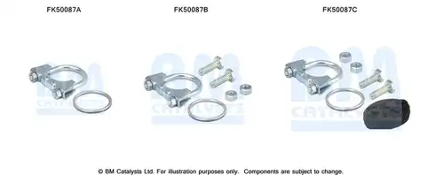 Монтажен комплект, изпускателна система BM CATALYSTS FK50087
