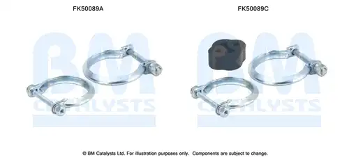 Монтажен комплект, изпускателна система BM CATALYSTS FK50089