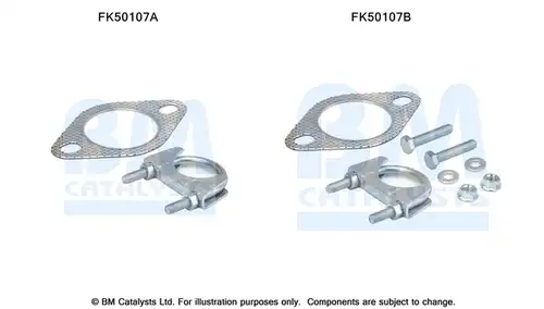 Монтажен комплект, изпускателна система BM CATALYSTS FK50107