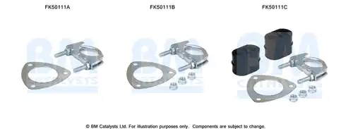Монтажен комплект, изпускателна система BM CATALYSTS FK50111