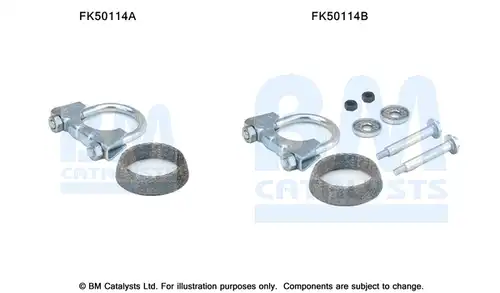 Монтажен комплект, изпускателна система BM CATALYSTS FK50114