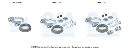 Монтажен комплект, изпускателна система BM CATALYSTS FK50115