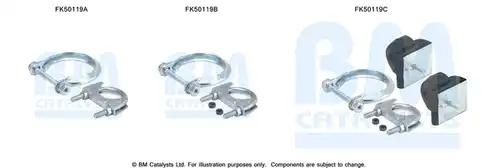 Монтажен комплект, изпускателна система BM CATALYSTS FK50119