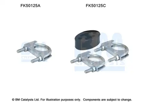 Монтажен комплект, изпускателна система BM CATALYSTS FK50125