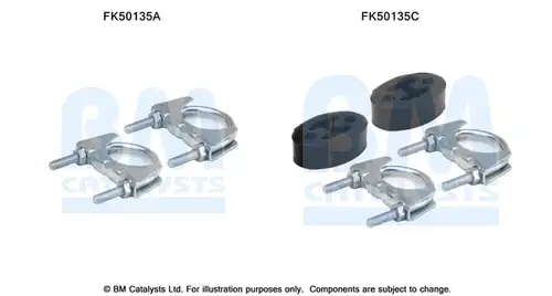 Монтажен комплект, изпускателна система BM CATALYSTS FK50135