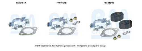 Монтажен комплект, изпускателна система BM CATALYSTS FK50151