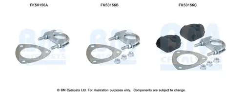Монтажен комплект, изпускателна система BM CATALYSTS FK50156