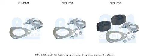 Монтажен комплект, изпускателна система BM CATALYSTS FK50158
