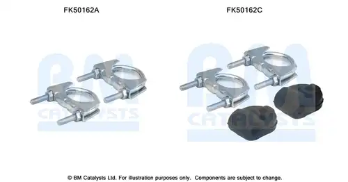 Монтажен комплект, изпускателна система BM CATALYSTS FK50162
