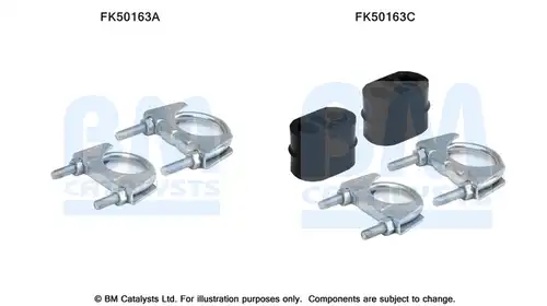 Монтажен комплект, изпускателна система BM CATALYSTS FK50163
