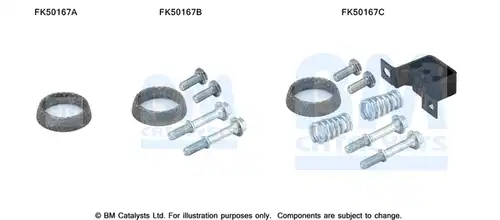 Монтажен комплект, изпускателна система BM CATALYSTS FK50167
