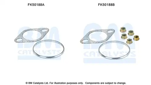 Монтажен комплект, изпускателна система BM CATALYSTS FK50188