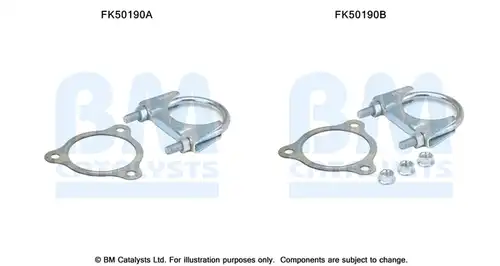 Монтажен комплект, изпускателна система BM CATALYSTS FK50190