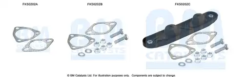 Монтажен комплект, изпускателна система BM CATALYSTS FK50202