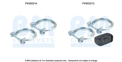 Монтажен комплект, изпускателна система BM CATALYSTS FK50221