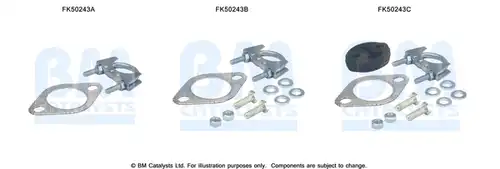 Монтажен комплект, изпускателна система BM CATALYSTS FK50243