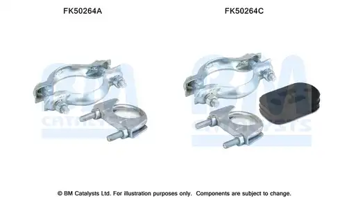 Монтажен комплект, изпускателна система BM CATALYSTS FK50264