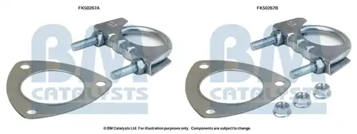 Монтажен комплект, изпускателна система BM CATALYSTS FK50267