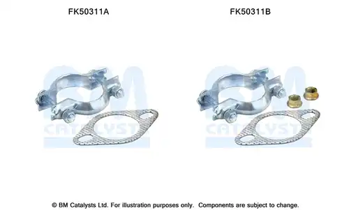 Монтажен комплект, изпускателна система BM CATALYSTS FK50311