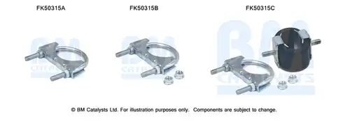 Монтажен комплект, изпускателна система BM CATALYSTS FK50315